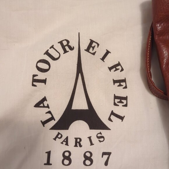 LA Tour Eiffel Paris Large Tote Brown, With Storage Bag - Picture 9 of 9